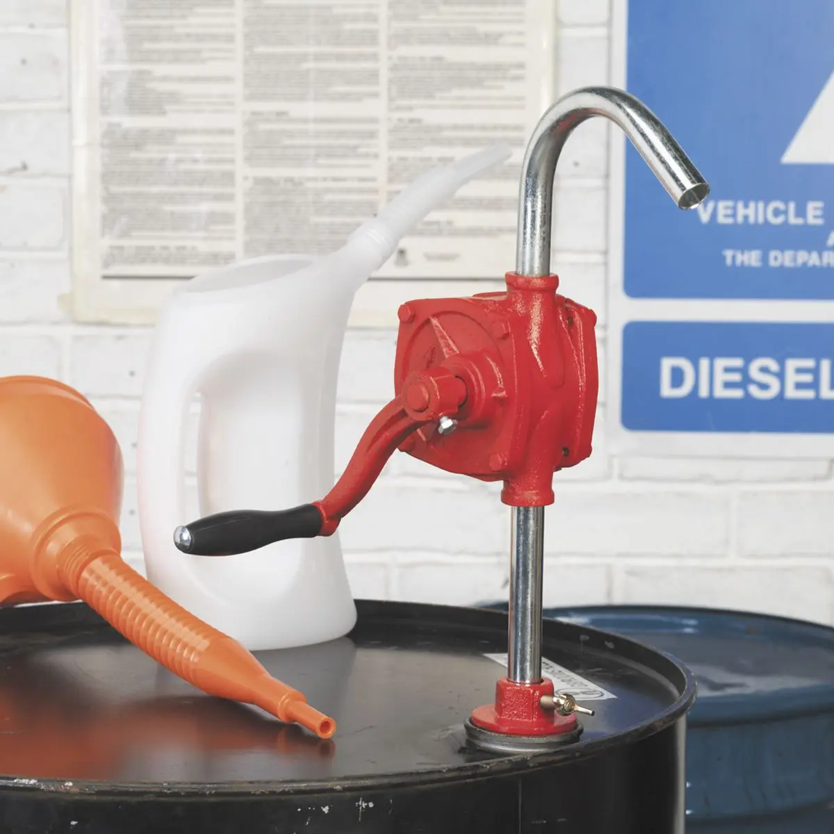 Sealey Rotary Oil Drum Pump 0.2L/Revolution - Image 5