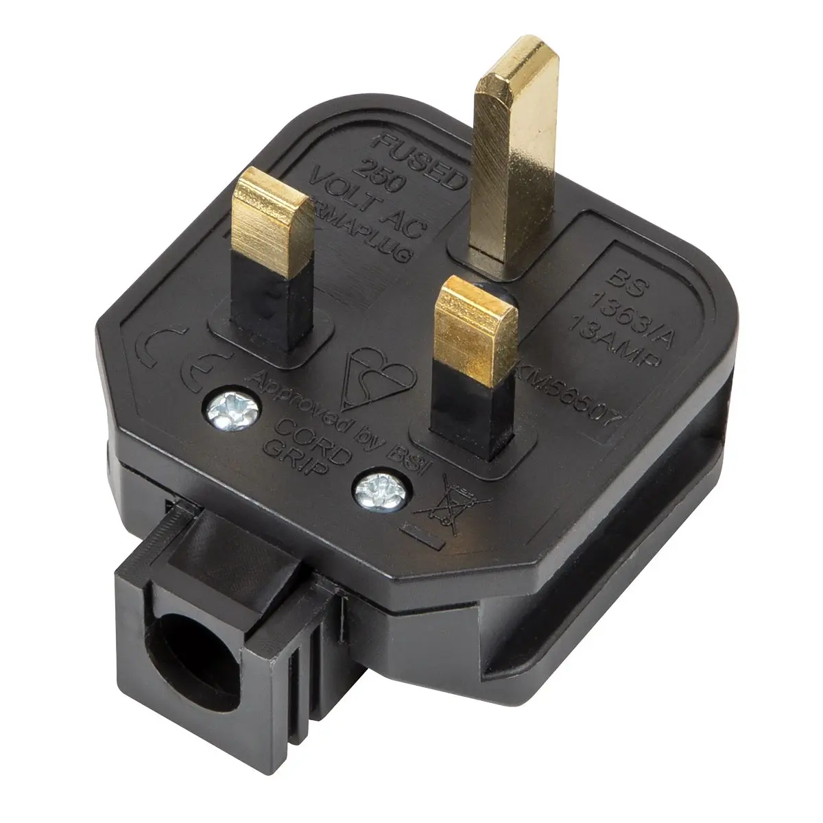 Sealey Black 13A heavy-Duty Plug - Image 2