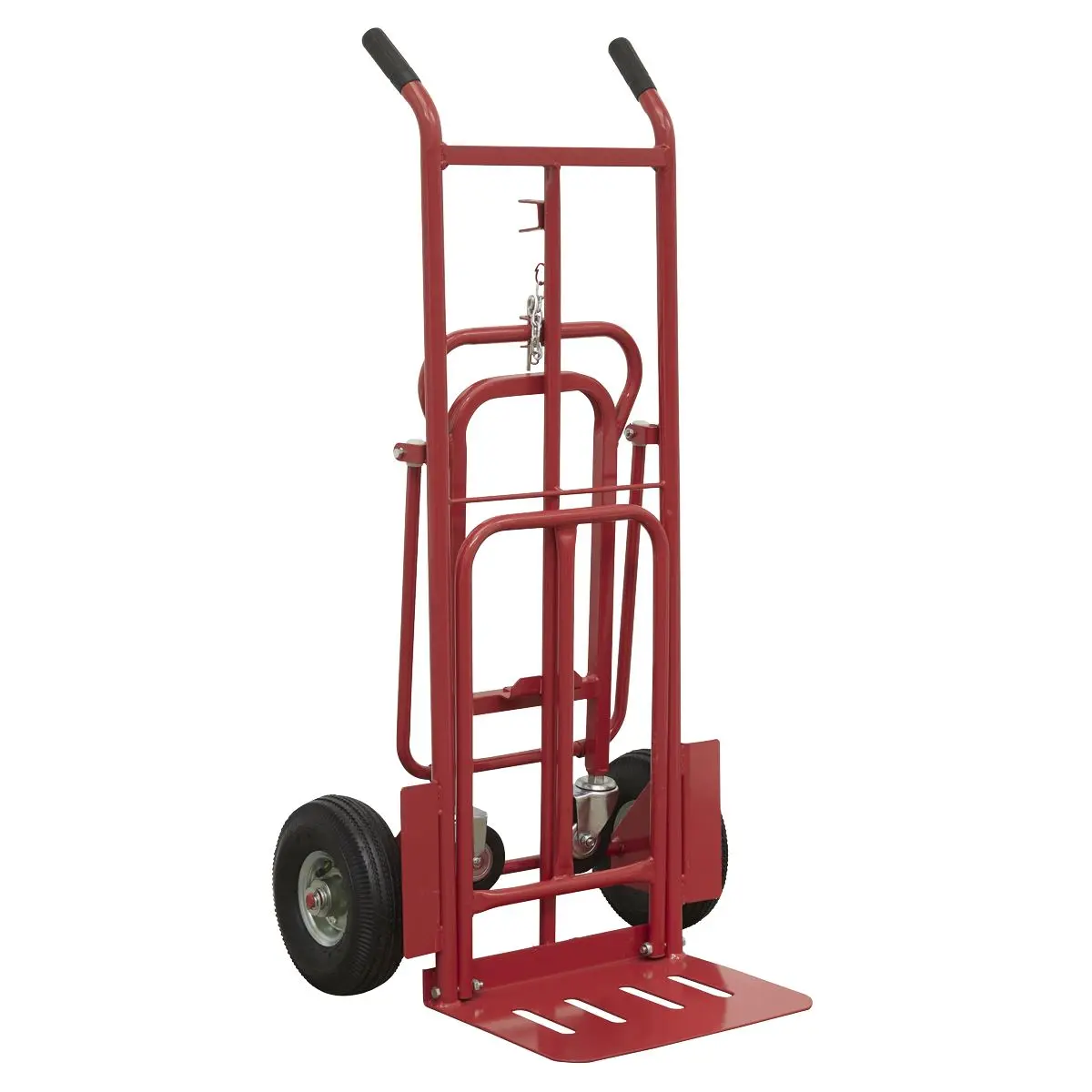 Sealey 3-in-1 Sack Truck with Pneumatic Tyres 250kg Capacity - Image 2