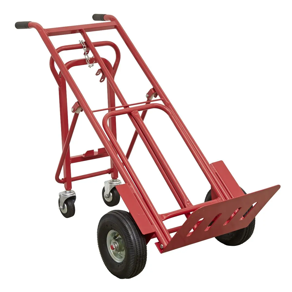 Sealey 3-in-1 Sack Truck with Pneumatic Tyres 250kg Capacity - Image 8