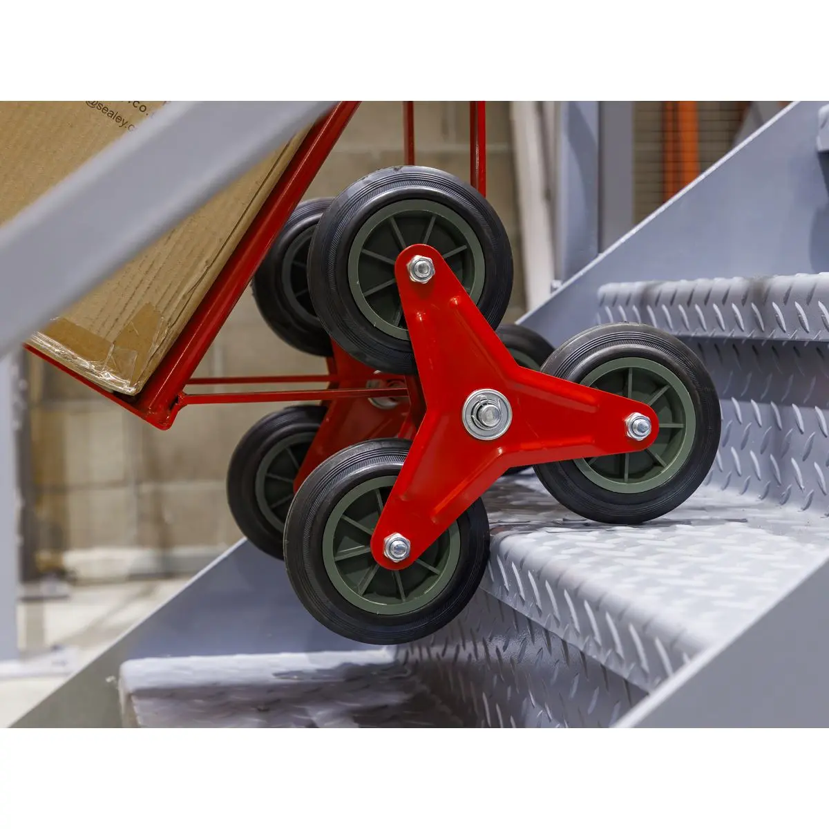 Sealey Stair Climbing Sack Truck with Solid Tyres 150kg Capacity - Image 3