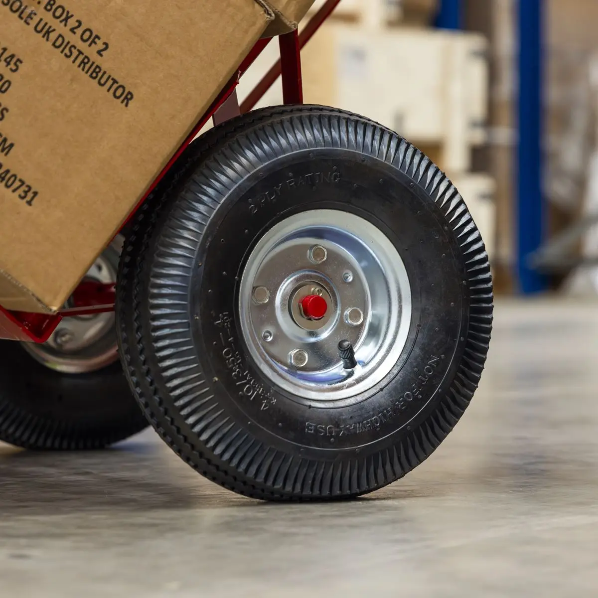 Sealey Sack Truck with Pneumatic Tyres 200kg Capacity - Image 8