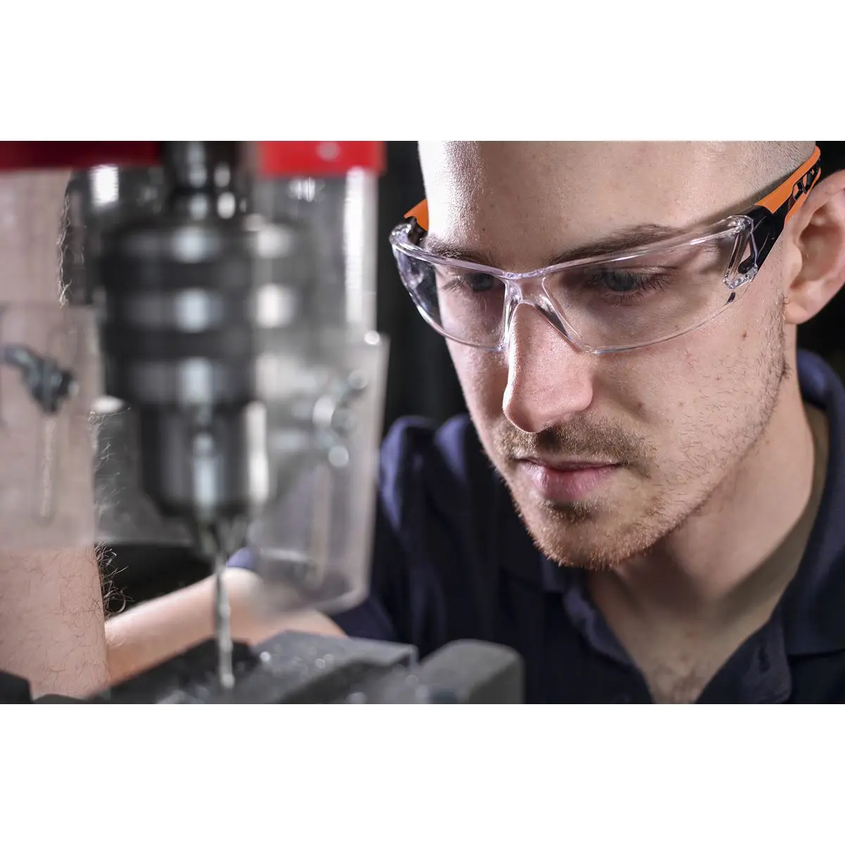 Worksafe by Sealey Safety Spectacles - Clear Lens - Image 7
