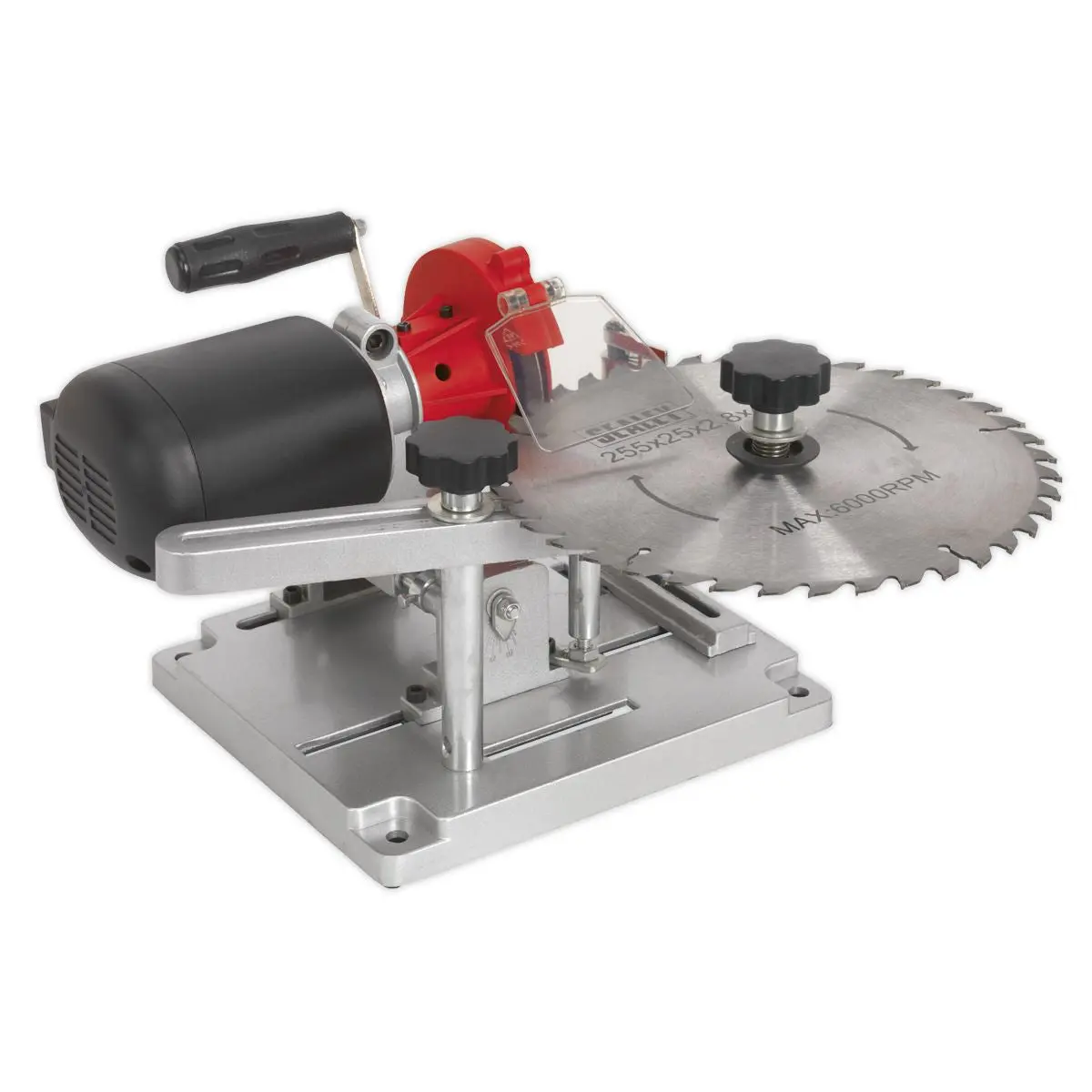 Sealey Bench Mounted Saw Blade Sharpener 230V 110W Circular Sharpening Tool - Image 3