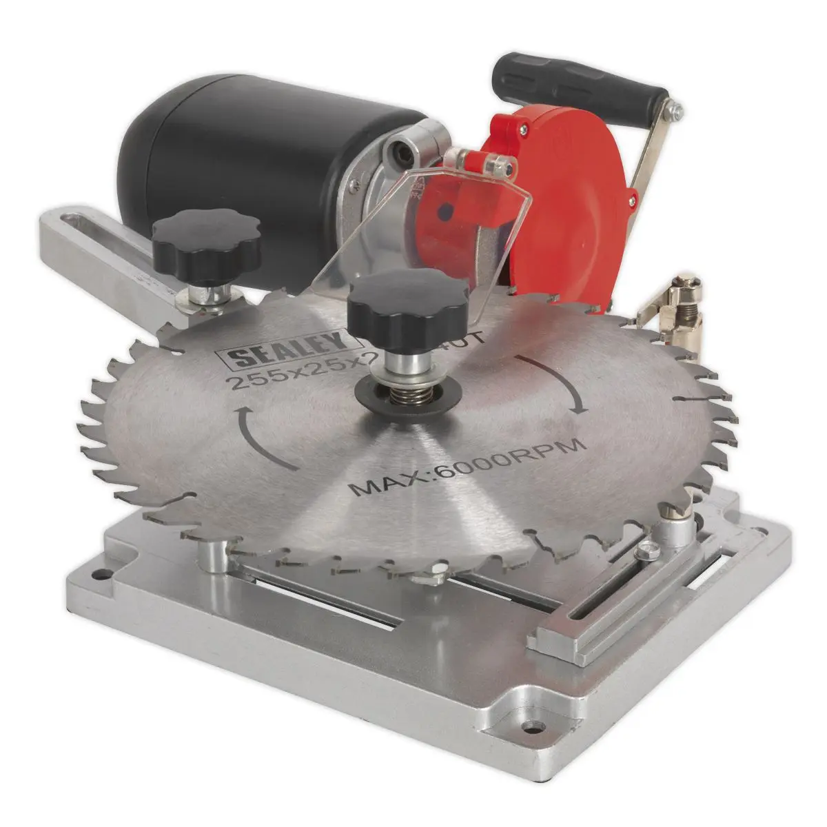 Sealey Bench Mounted Saw Blade Sharpener 230V 110W Circular Sharpening Tool - Image 4