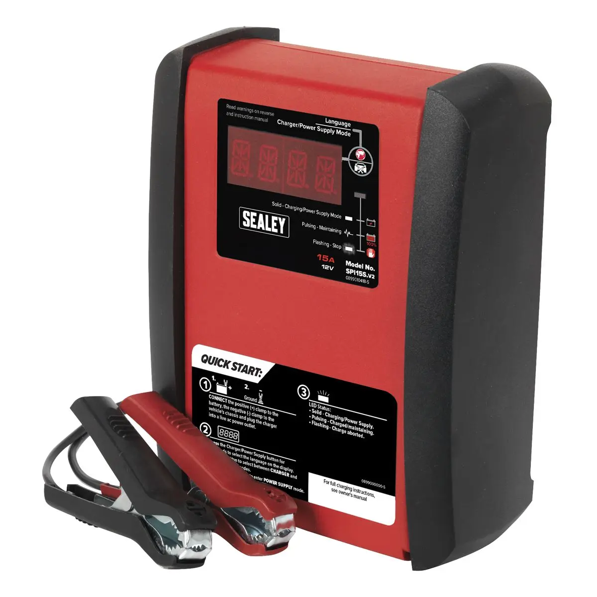 Sealey Schumacher 15Amp 12V Intelligent Battery Charger - Image 3
