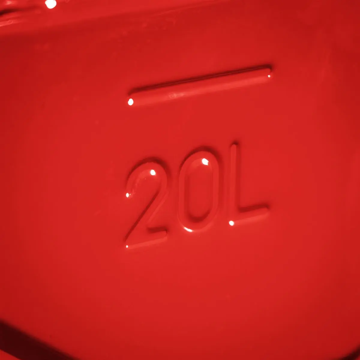 Sealey Screw Cap Metal Jerry Can 20L - Red - Image 3