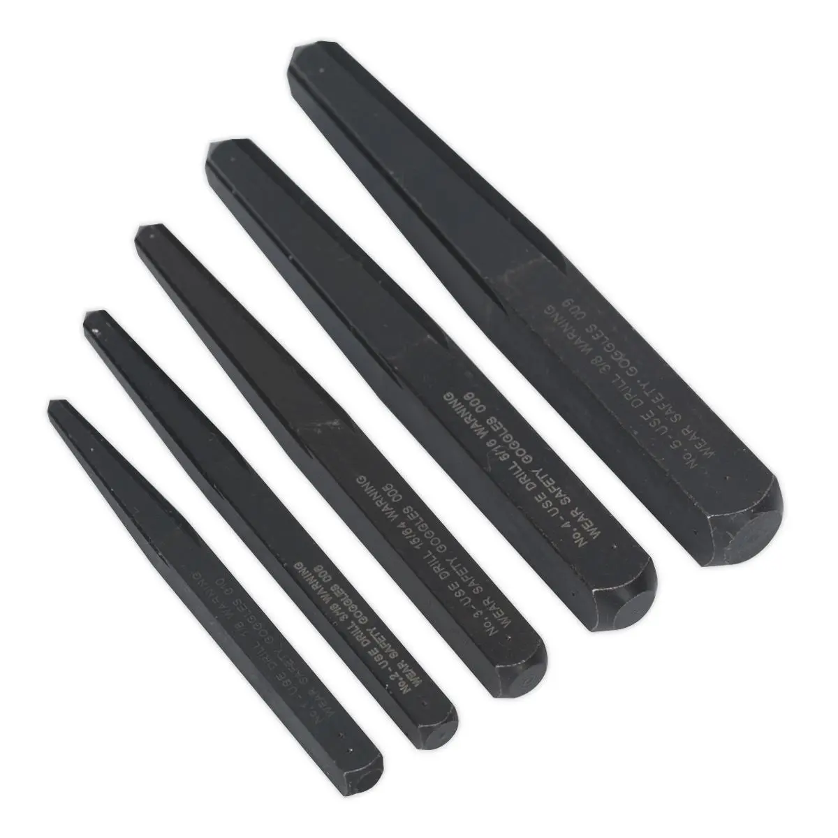 Sealey Screw Extractor Set 5pc Square Type
