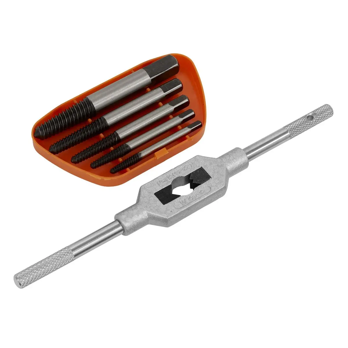 Sealey Screw Extractor Set with Wrench 6pc Helix Type - Image 2