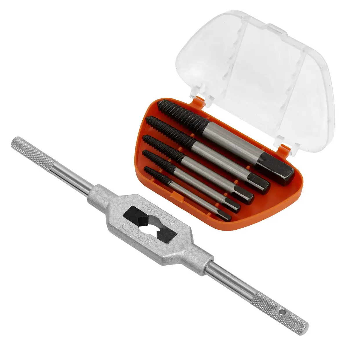 Sealey Screw Extractor Set with Wrench 6pc Helix Type - Image 4