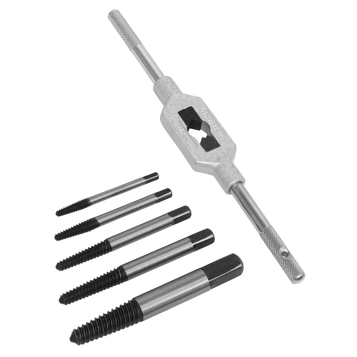 Sealey Screw Extractor Set with Wrench 6pc Helix Type - Image 5