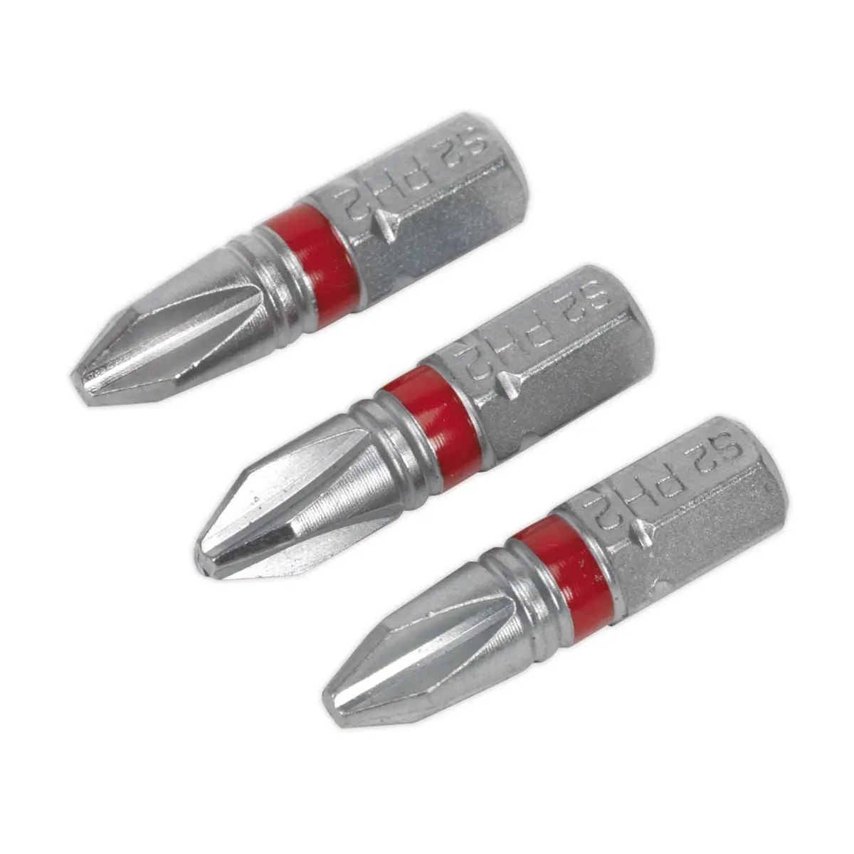 Sealey Screwdriver Bits Colour Coded S2 Steel 3 Pack Pozi Phillips Slotted 25mm 75mm - Image 12