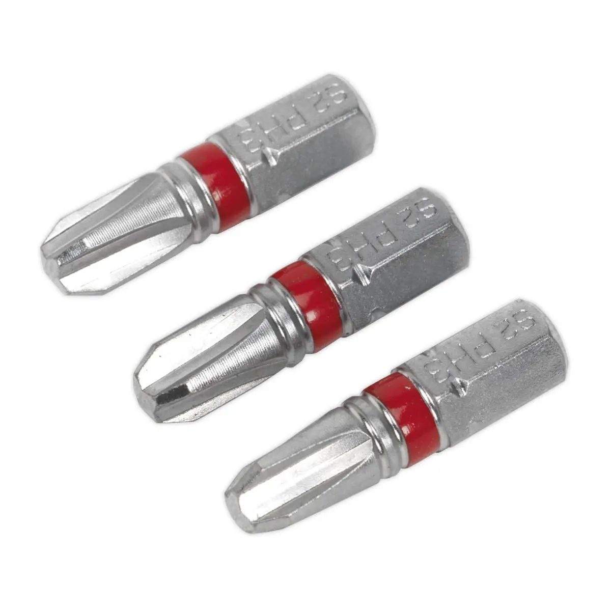 Sealey Screwdriver Bits Colour Coded S2 Steel 3 Pack Pozi Phillips Slotted 25mm 75mm - Image 15