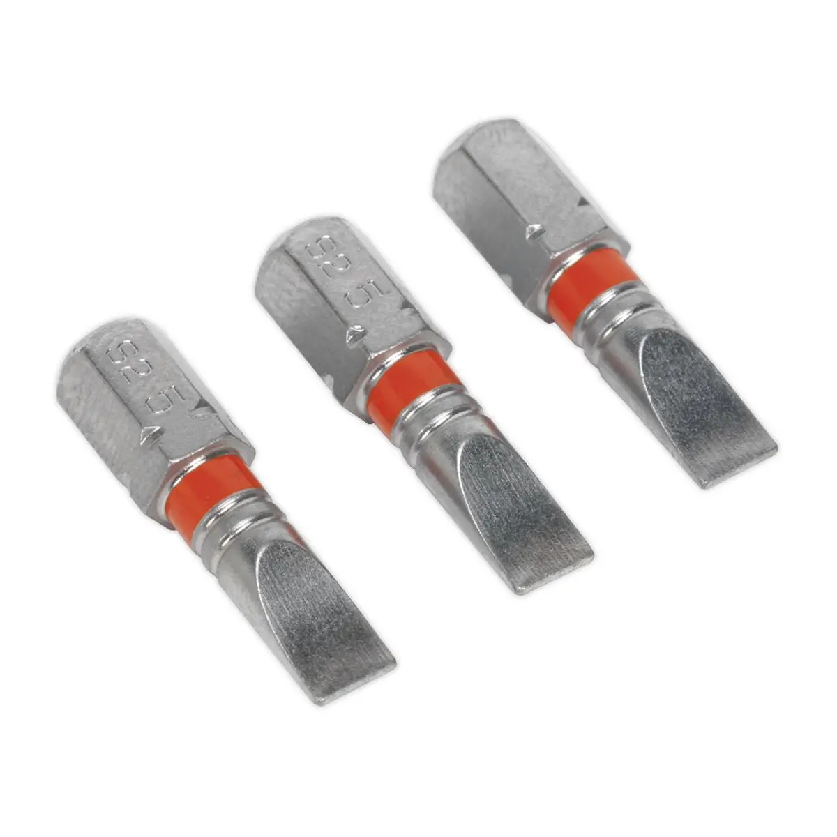 Sealey Screwdriver Bits Colour Coded S2 Steel 3 Pack Pozi Phillips Slotted 25mm 75mm - Image 16