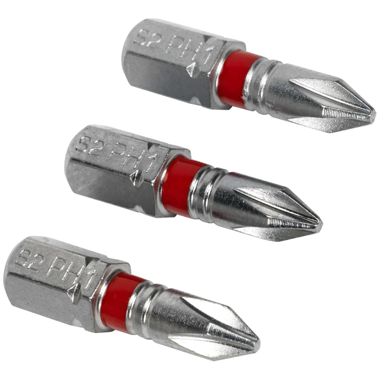 Sealey Screwdriver Bits Colour Coded S2 Steel 3 Pack Pozi Phillips Slotted 25mm 75mm - Image 20