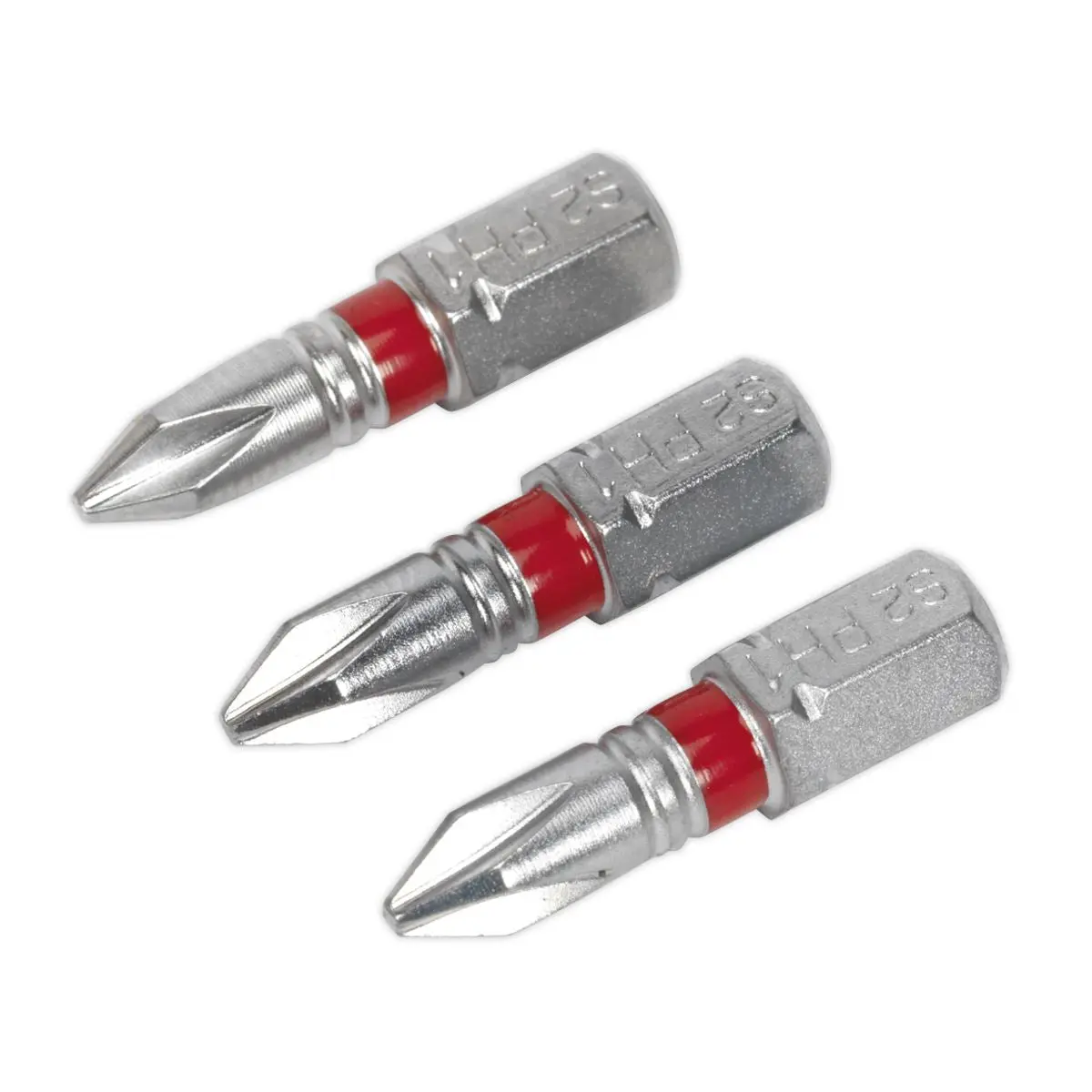 Sealey Screwdriver Bits Colour Coded S2 Steel 3 Pack Pozi Phillips Slotted 25mm 75mm - Image 21