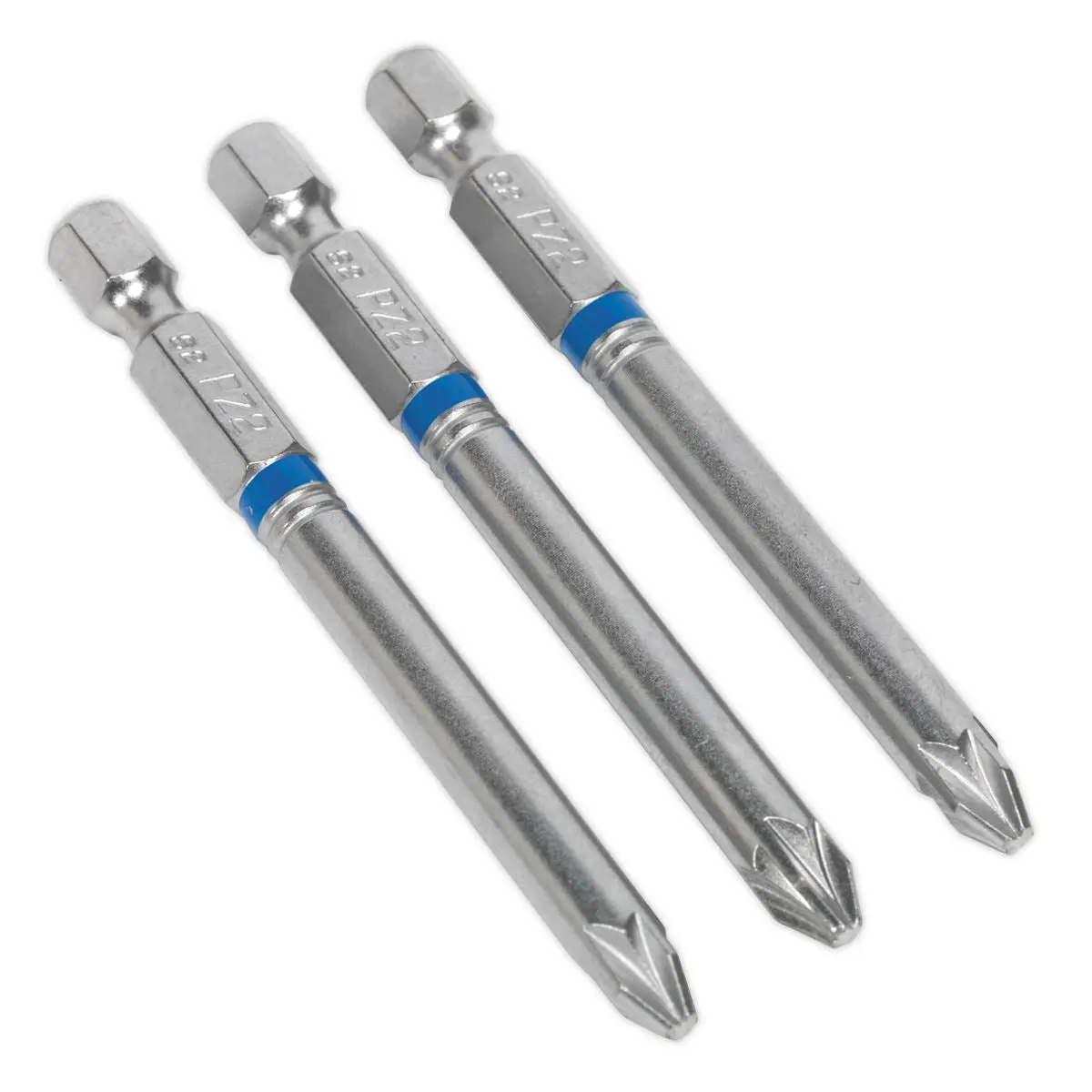 Sealey Screwdriver Bits Colour Coded S2 Steel 3 Pack Pozi Phillips Slotted 25mm 75mm - Image 25
