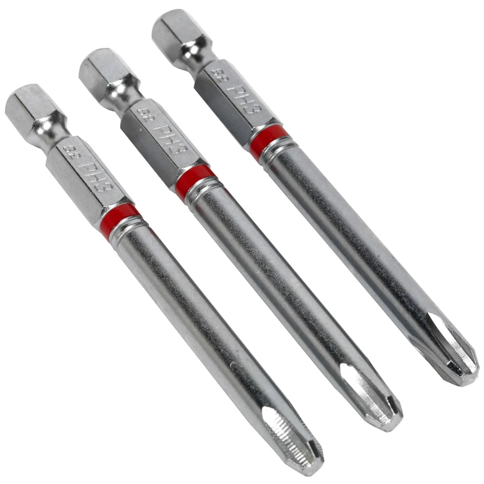 Sealey Screwdriver Bits Colour Coded S2 Steel 3 Pack Pozi Phillips Slotted 25mm 75mm - Image 29