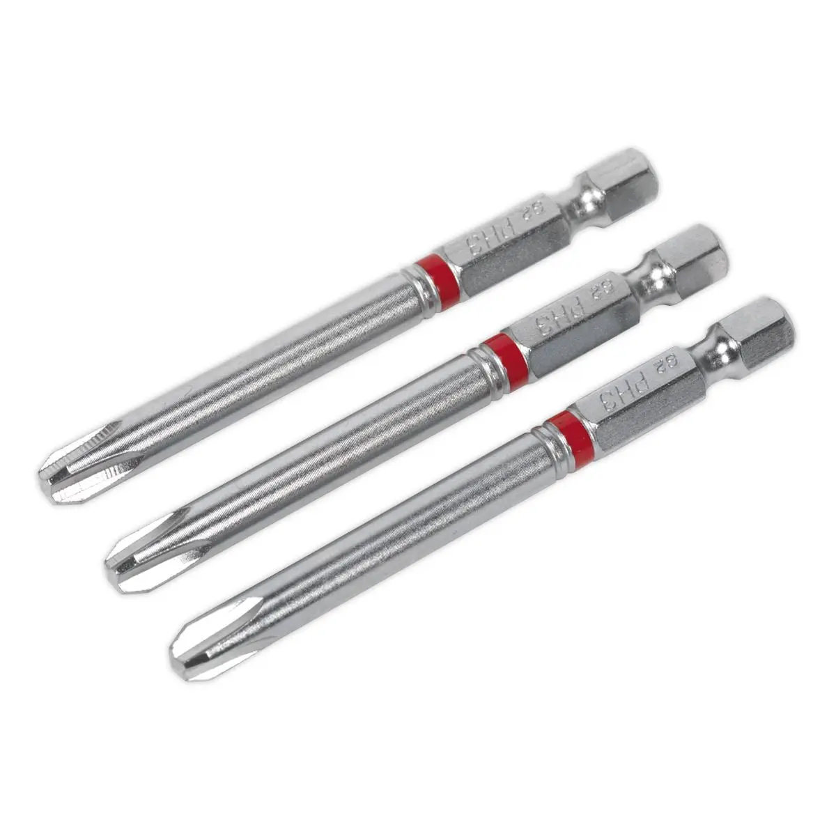 Sealey Screwdriver Bits Colour Coded S2 Steel 3 Pack Pozi Phillips Slotted 25mm 75mm - Image 30