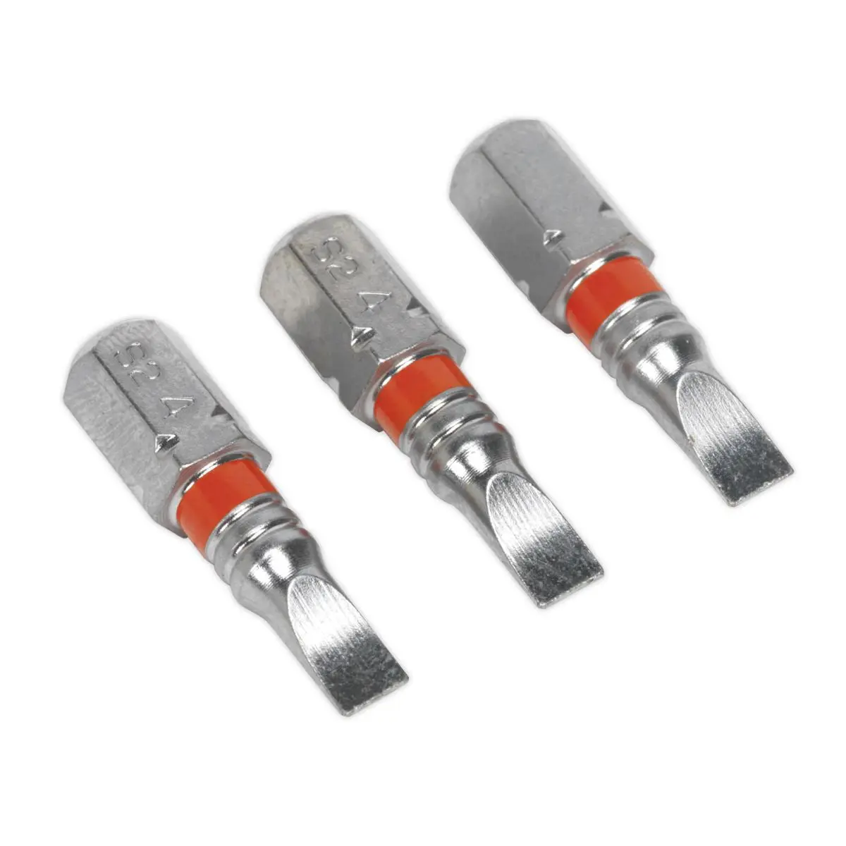 Sealey Screwdriver Bits Colour Coded S2 Steel 3 Pack Pozi Phillips Slotted 25mm 75mm - Image 31