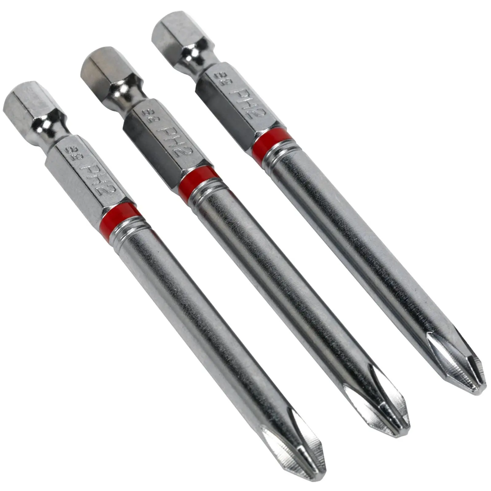 Sealey Screwdriver Bits Colour Coded S2 Steel 3 Pack Pozi Phillips Slotted 25mm 75mm - Image 35