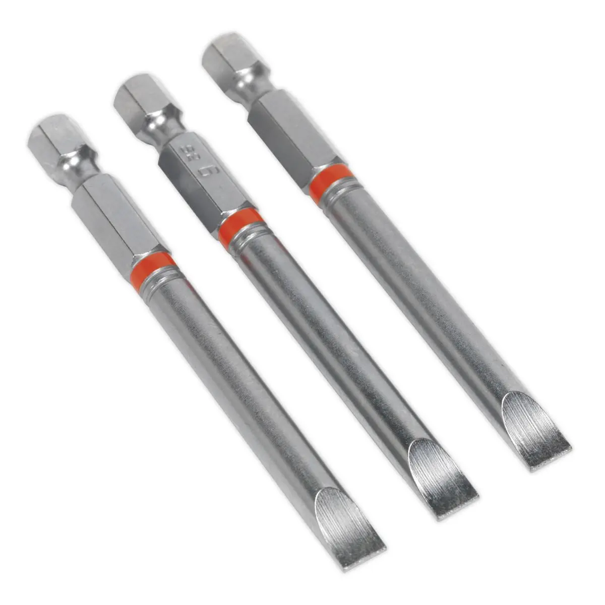 Sealey Screwdriver Bits Colour Coded S2 Steel 3 Pack Pozi Phillips Slotted 25mm 75mm - Image 55