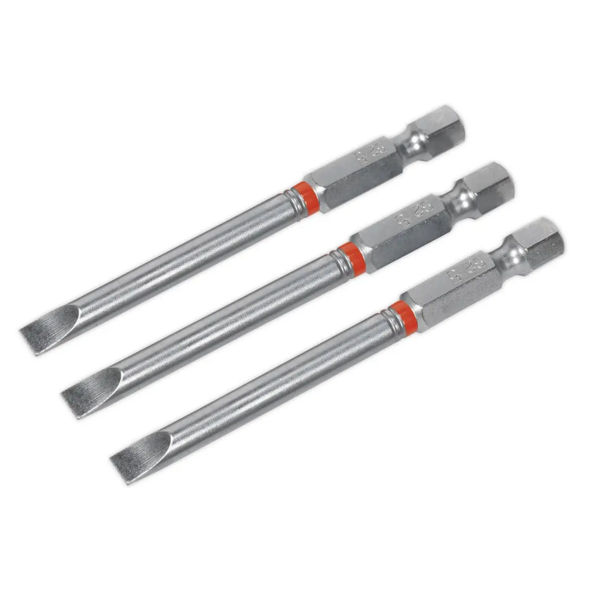Sealey Screwdriver Bits Colour Coded S2 Steel 3 Pack Pozi Phillips Slotted 25mm 75mm - Image 8