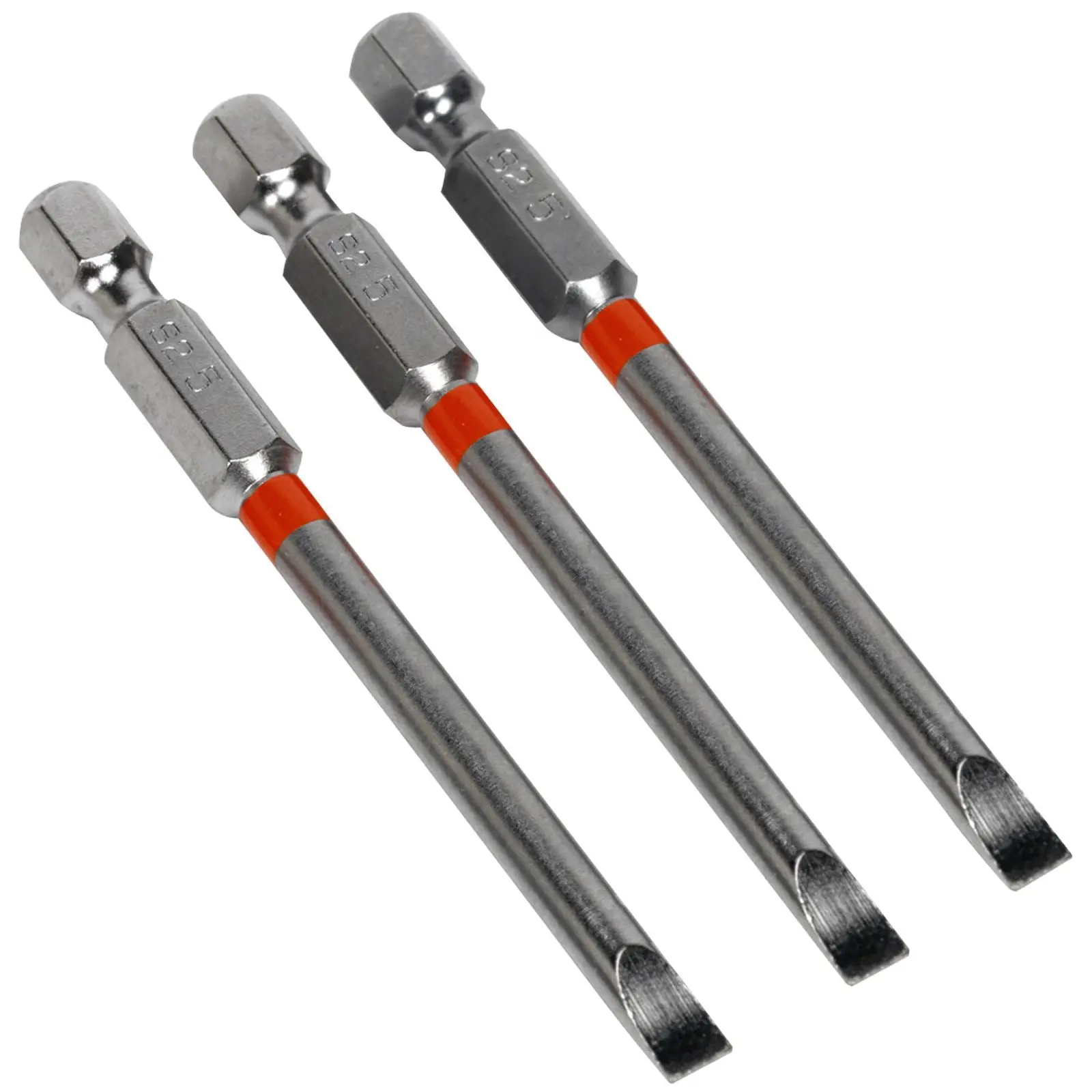 Sealey Screwdriver Bits Colour Coded S2 Steel 3 Pack Pozi Phillips Slotted 25mm 75mm - Image 9
