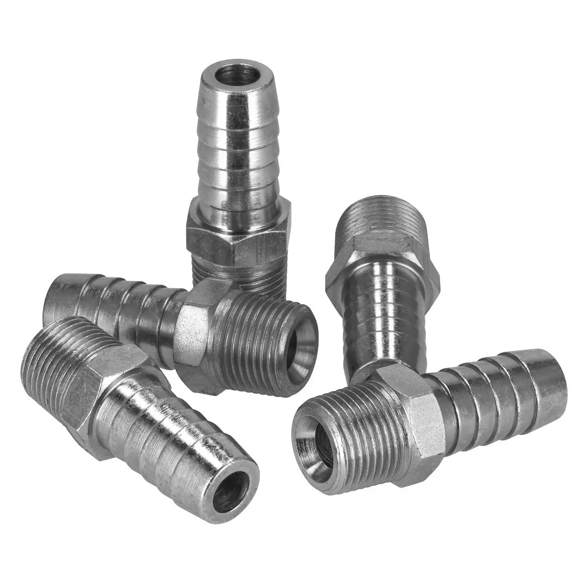 PCL Screwed Tailpiece Male 3/8"BSPT - 1/2" Hose Pack of 5 - Image 5