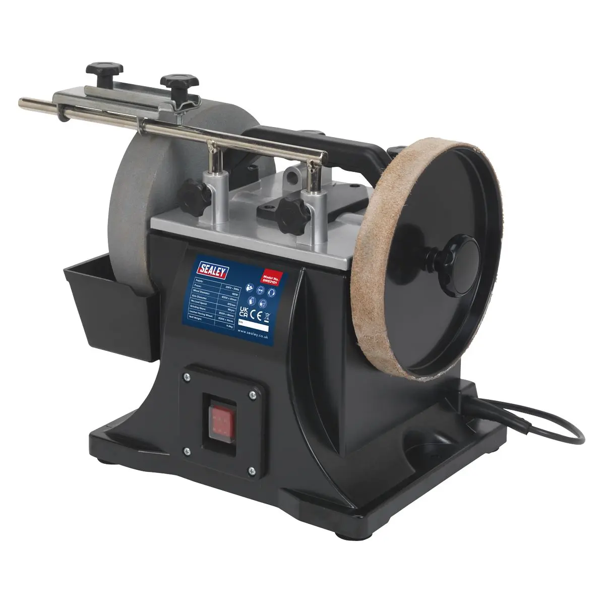 Sealey Sharpener Ø200mm with Honing Wheel 180W - Image 2