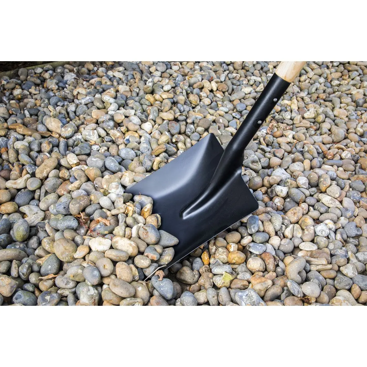 Sealey Shovel with 710mm Wooden Handle - Image 6