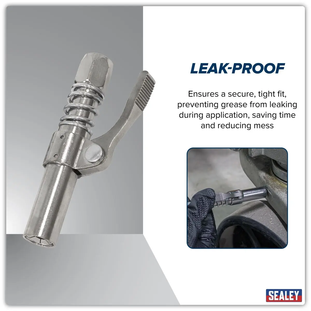 Sealey Single Handle Grease Gun Coupler - Image 4