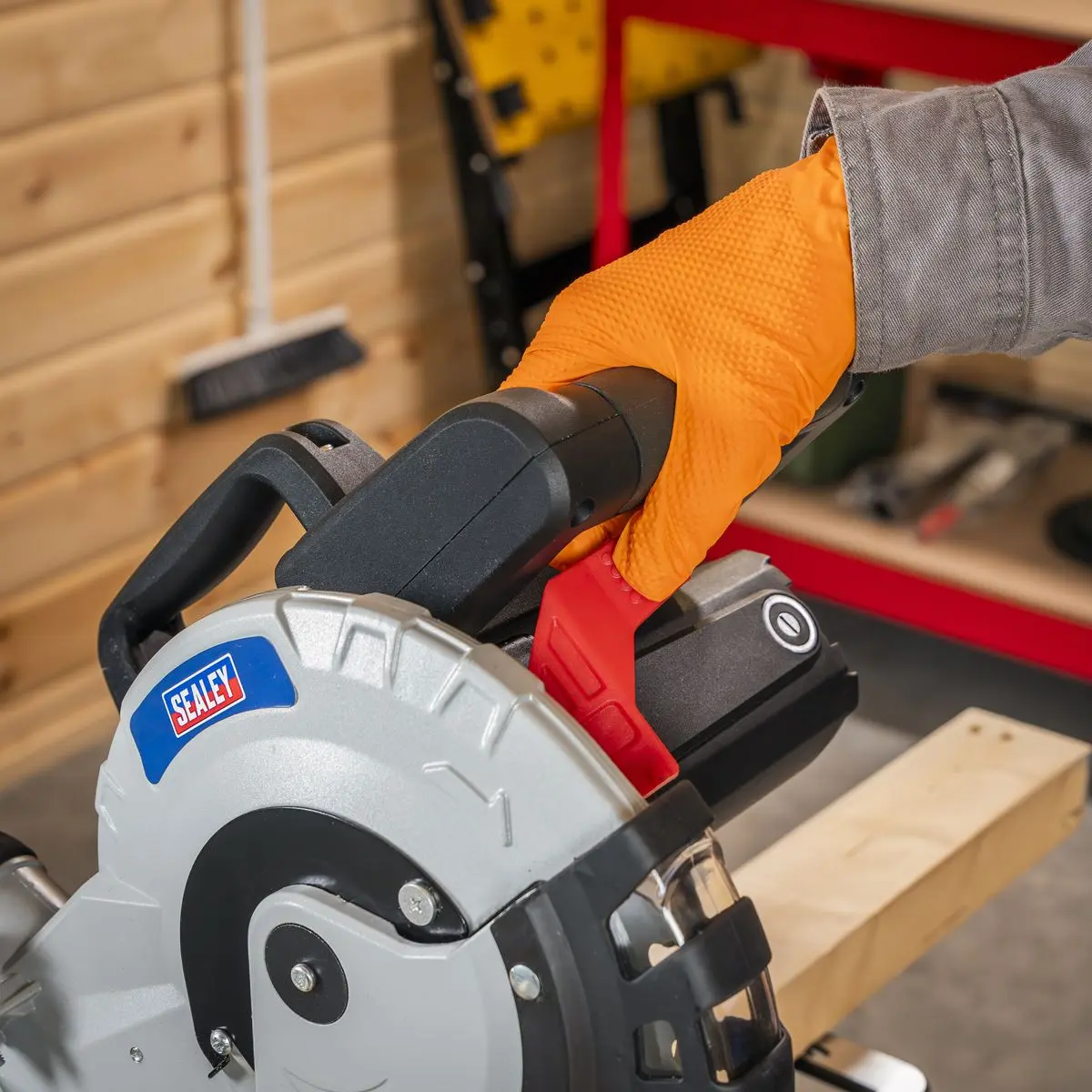 Sealey Sliding Compound Mitre Saw Ø216mm - Image 8