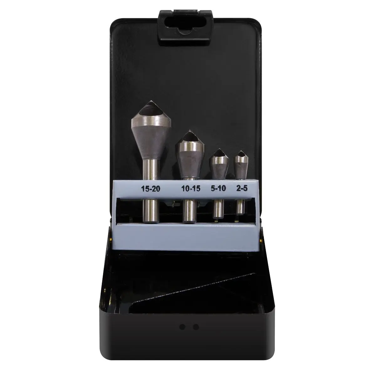 Sealey Slotted Deburring Countersink Drill Bit Set 4pc 90° - Image 2