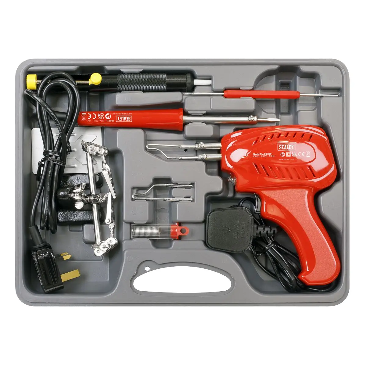Sealey Soldering Gun/Iron Kit 8pc 230V - Image 3