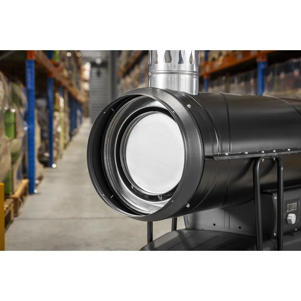 Sealey Space Warmer® Indirect Kerosene/Diesel Heater with Wheels 170,000Btu/hr - Image 4