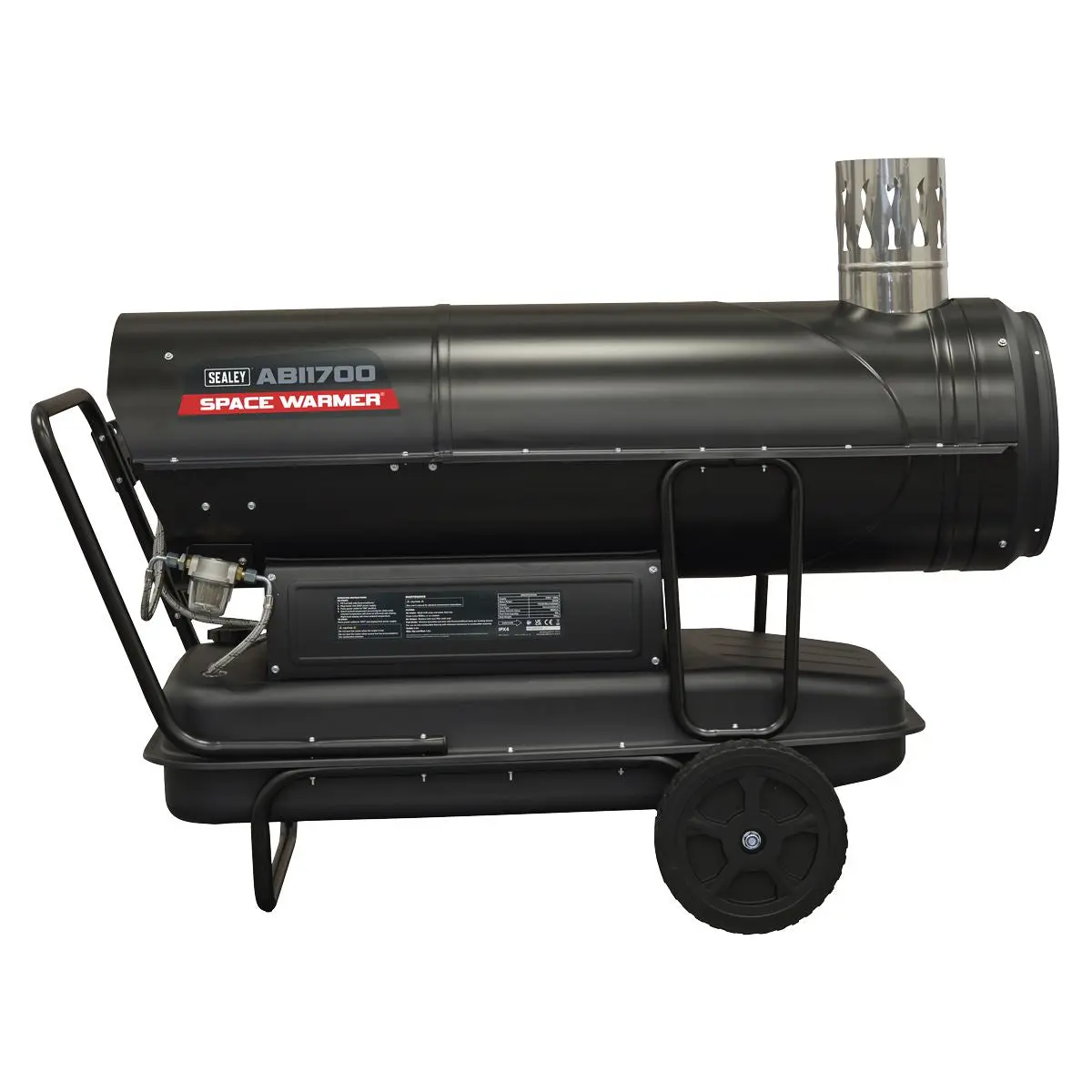 Sealey Space Warmer® Indirect Kerosene/Diesel Heater with Wheels 170,000Btu/hr - Image 8
