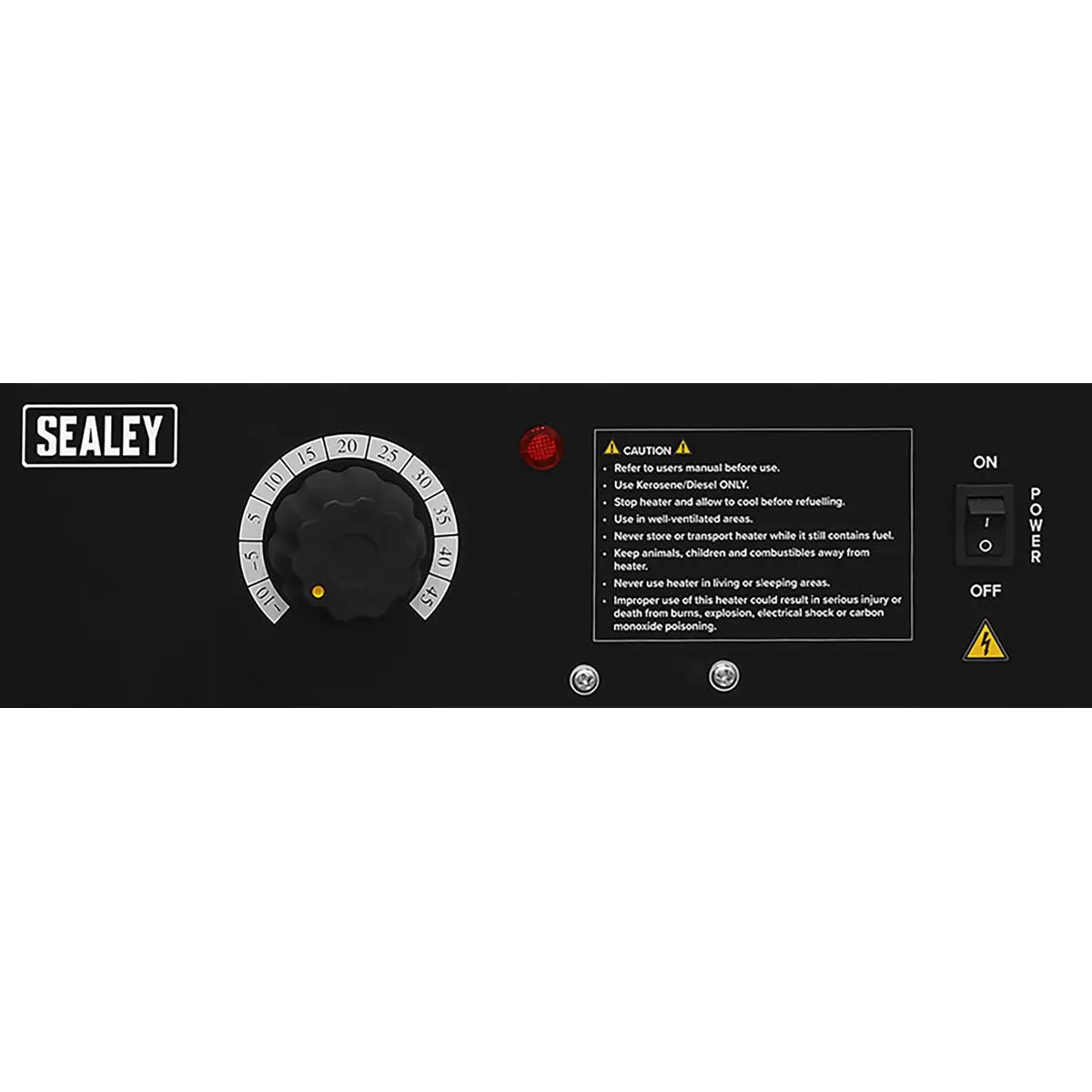 Sealey Space Warmer® Kerosene/Diesel Heater 205,000Btu/hr with Wheels - Image 3