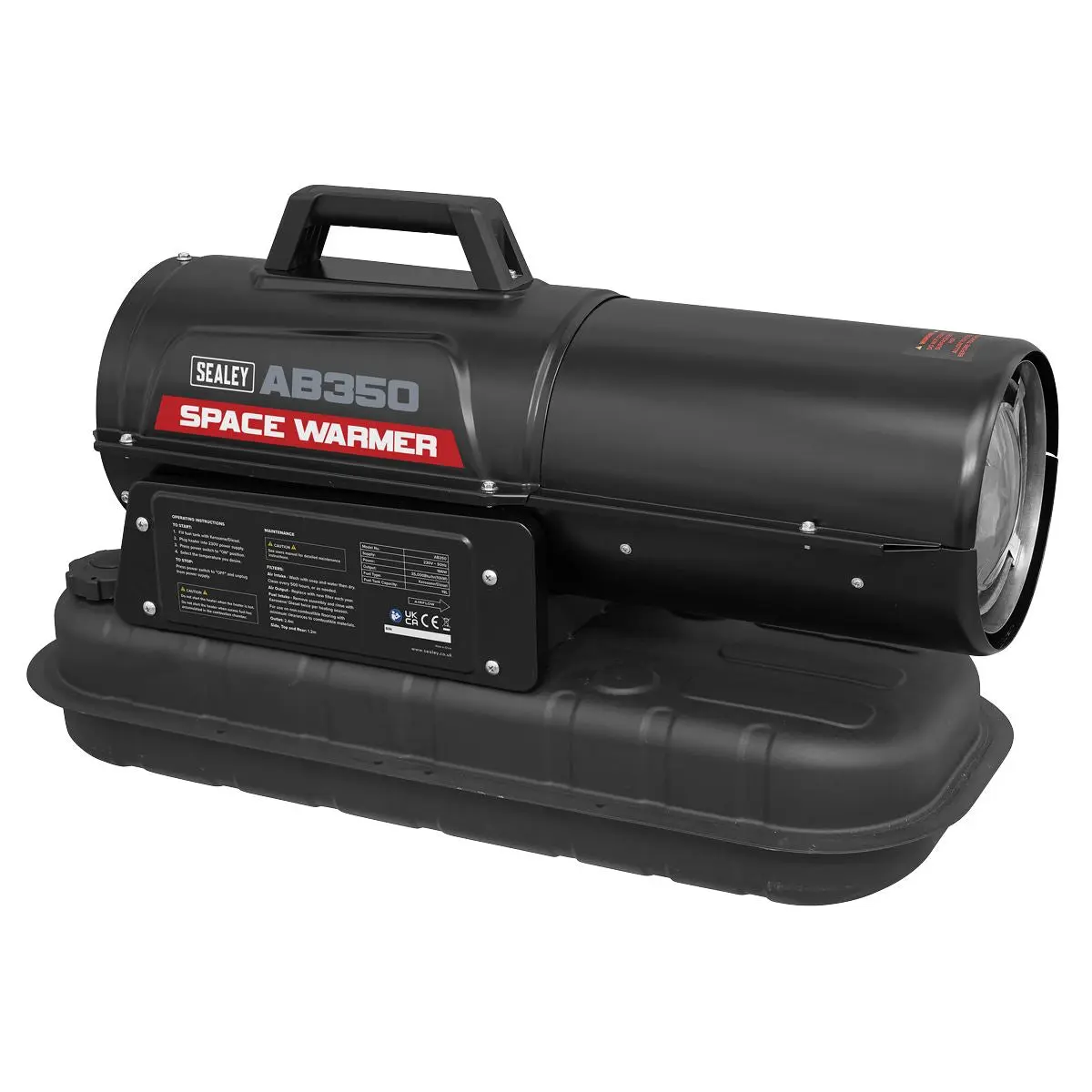 Sealey Space Warmer® Kerosene/Diesel Heater 35,000Btu/hr without Wheels - Image 2