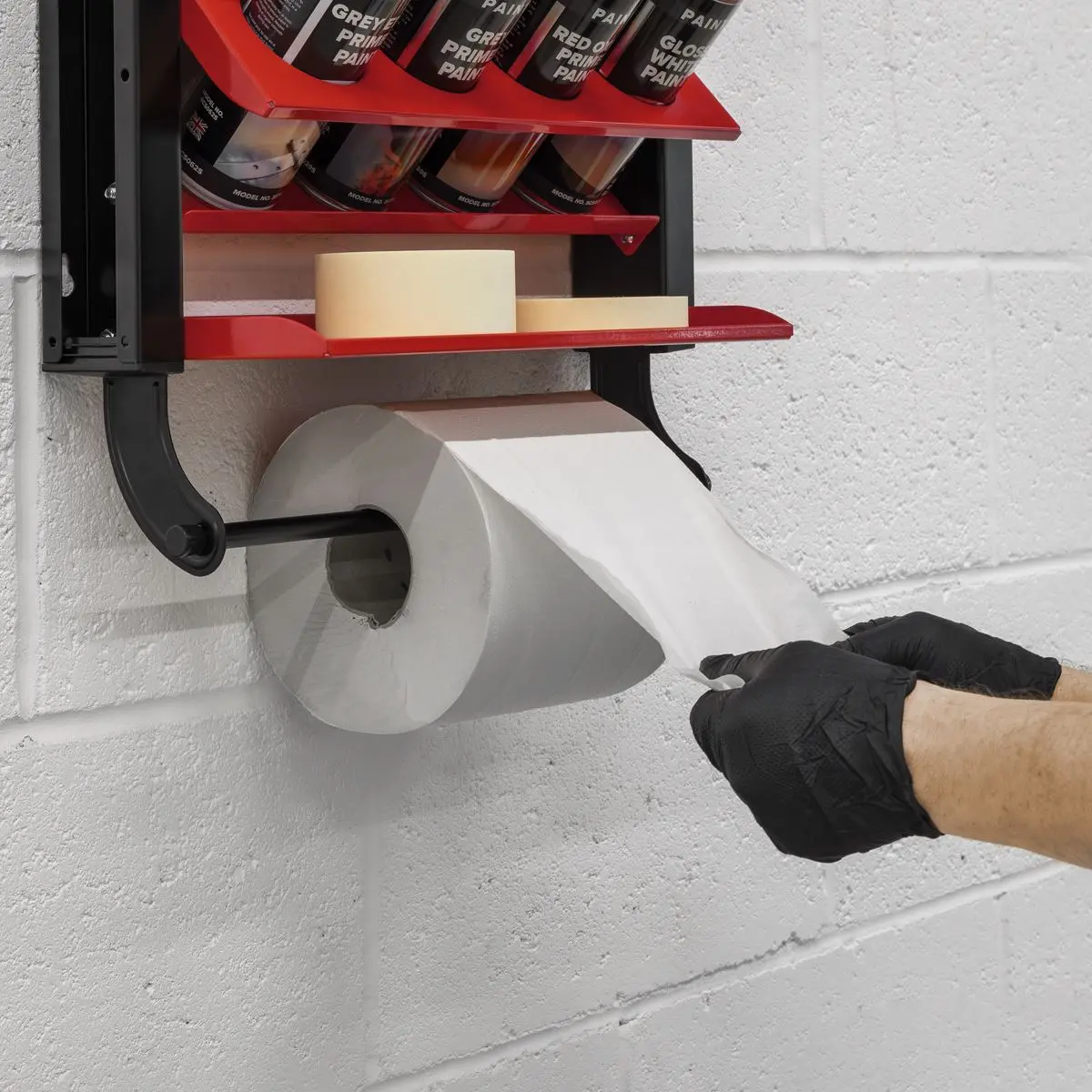 Sealey Spray Can Storage Rack with 8 Can Holders - Image 8