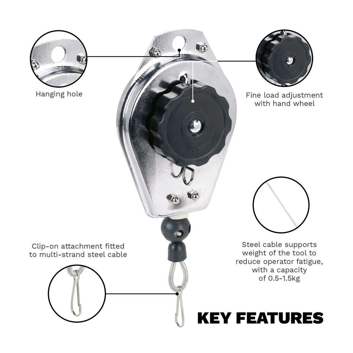 Sealey Spring Balancer 0.5-1.5kg Capacity - Image 3