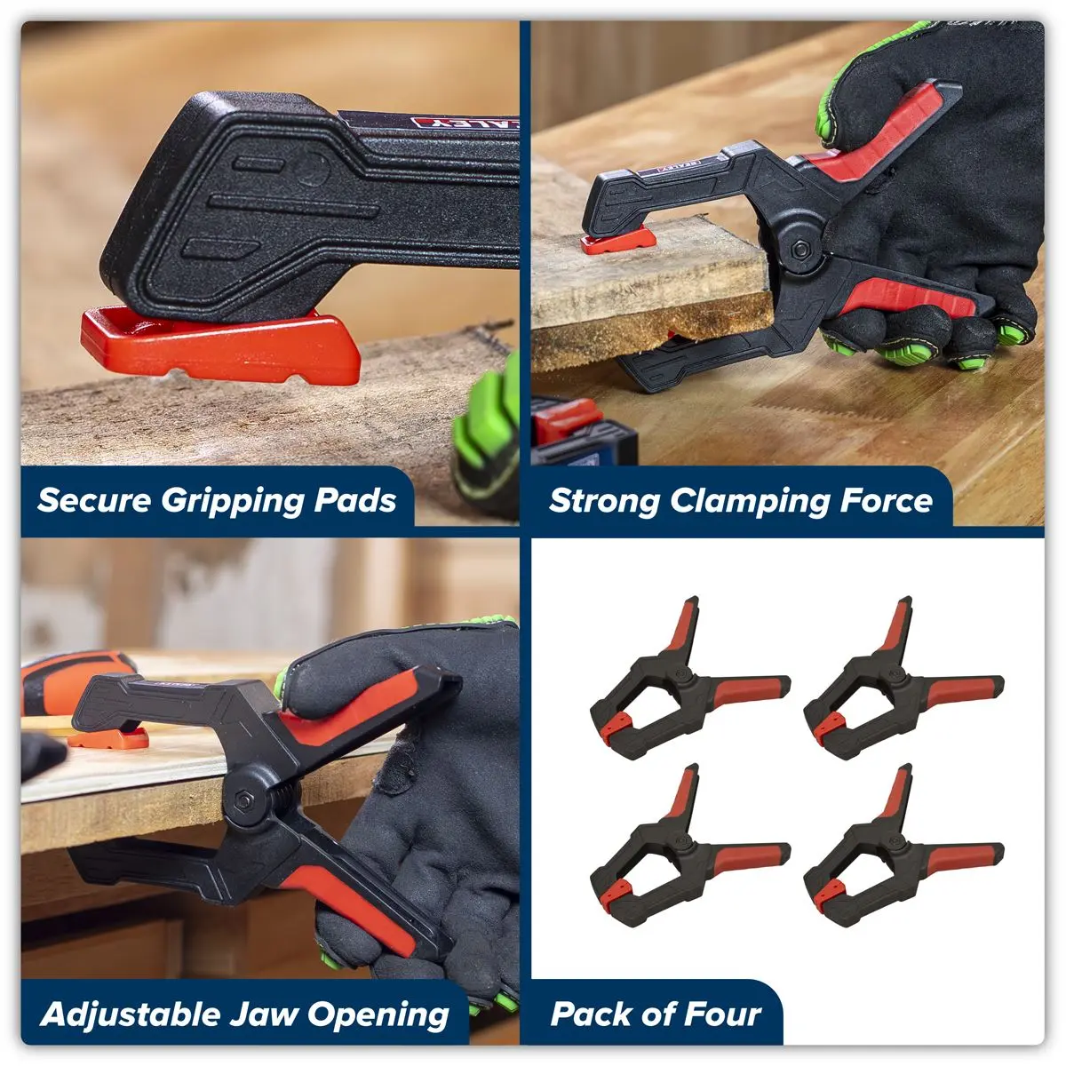 Sealey Spring Clamp Set 80mm 4pc - Image 5