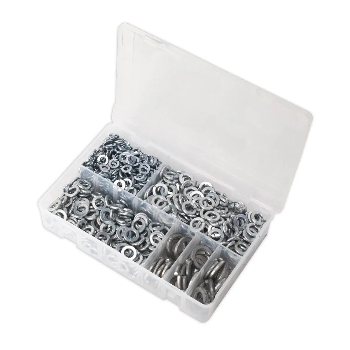 Sealey Spring Washer Assortment 1010pc DIN 127B M6-M16 Metric Zinc - Image 3