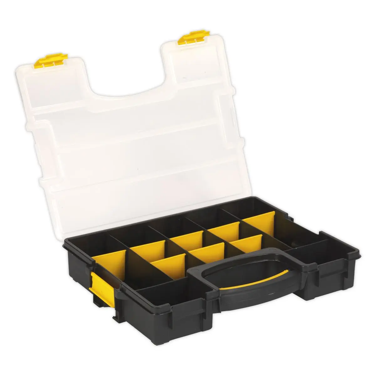 Sealey Stackable Parts Storage Case with Removable Compartments Tray Fixings - Image 3