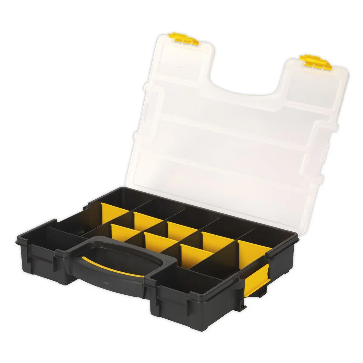 Sealey Stackable Parts Storage Case with Removable Compartments Tray Fixings - Image 4