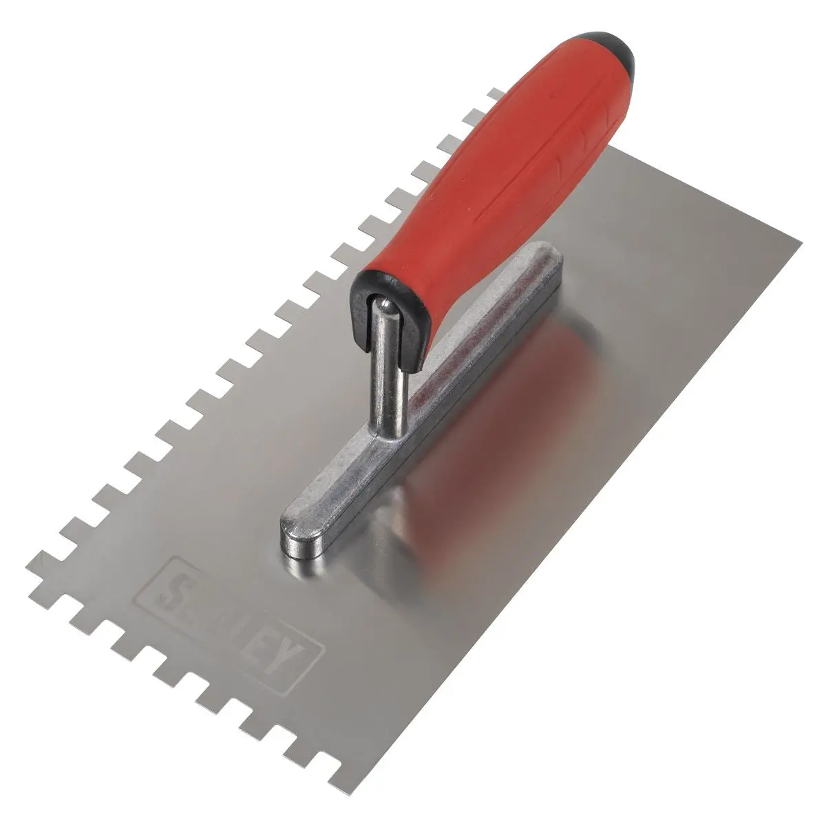 Sealey Stainless Steel 270mm Notched Trowel - Rubber Handle - 8mm - Image 4