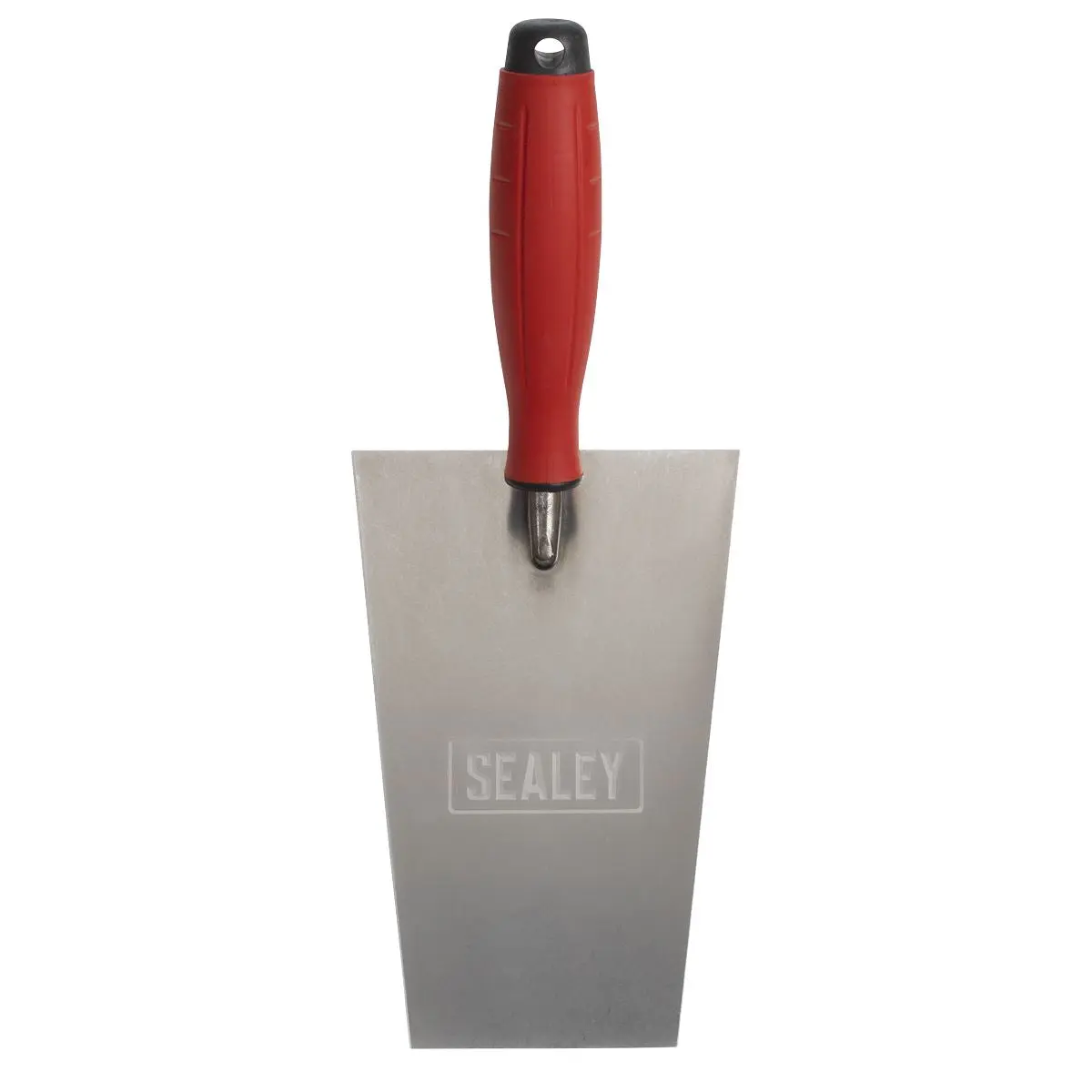 Sealey Stainless Steel Bucket Trowel - Rubber Handle - 180mm - Image 2
