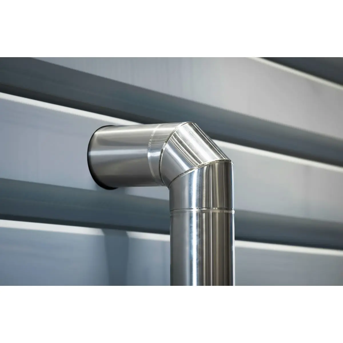 Sealey Stainless Steel Exhaust Flue 90° Bend for ABI1700 150mm - Image 2