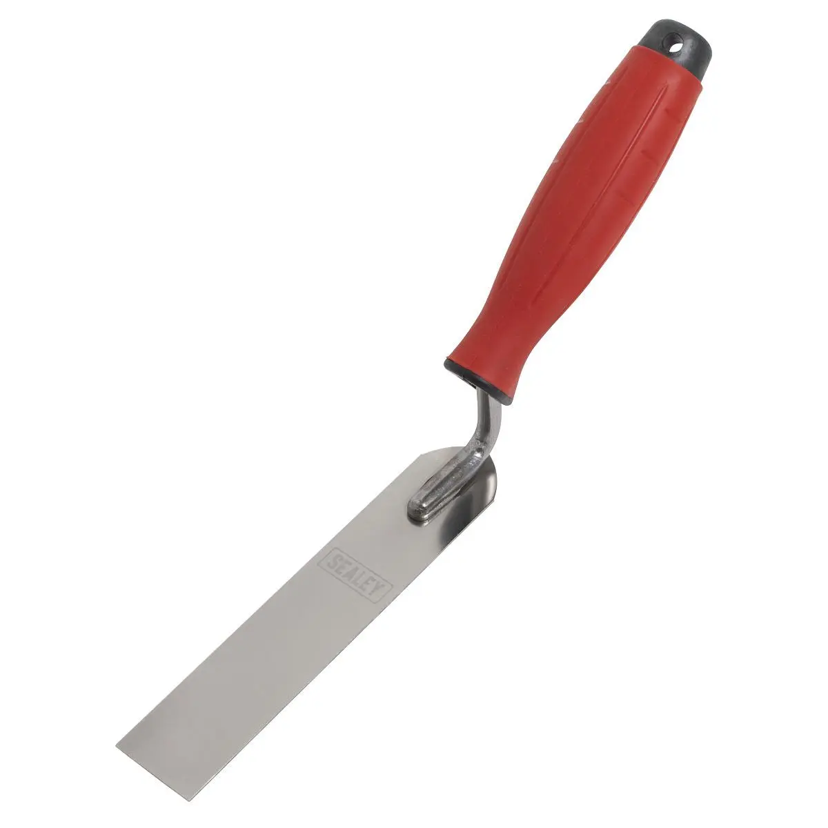 Sealey Stainless Steel Finishing Trowel - Rubber Handle - 30 x 160mm - Image 2