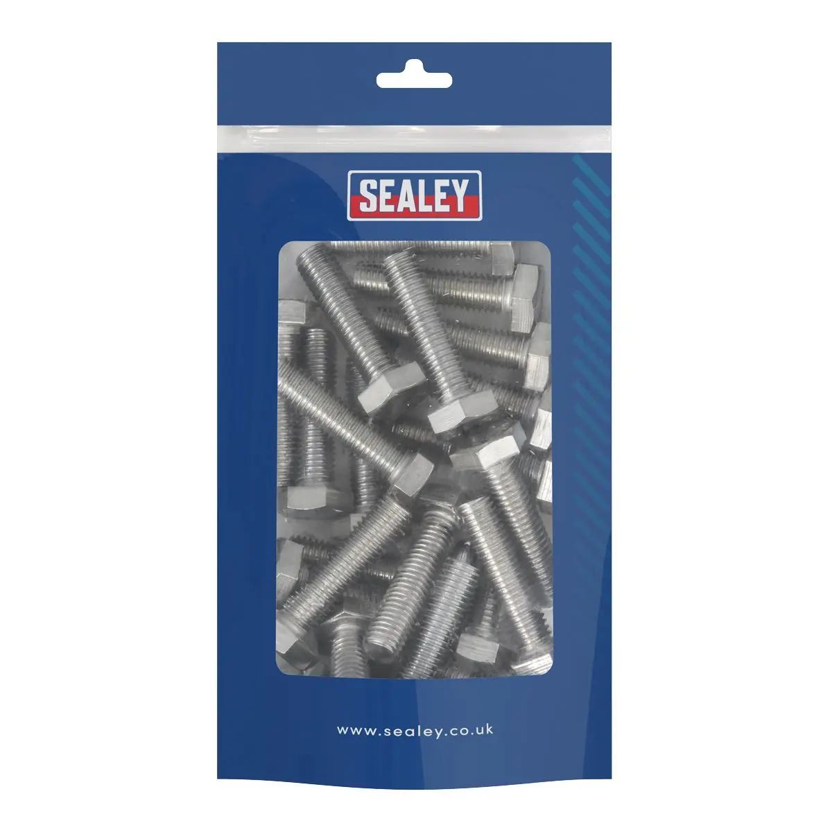 Sealey Stainless Steel Hex Head Set Screw DIN 933 - M10 X 40 A2 - Pack of 25 - Image 5